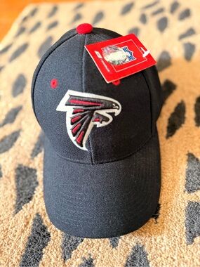 Reebok Black and Red Atlanta Falcons Structured Cap